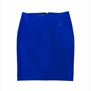 INC International Concepts Blue Midi Career Skirt
